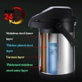thumbnail image 2 of Thermal Coffee CarafeDouble walled stainless steel thermos 12 hours heat retention 1.8 liters of tea., 2 of 4