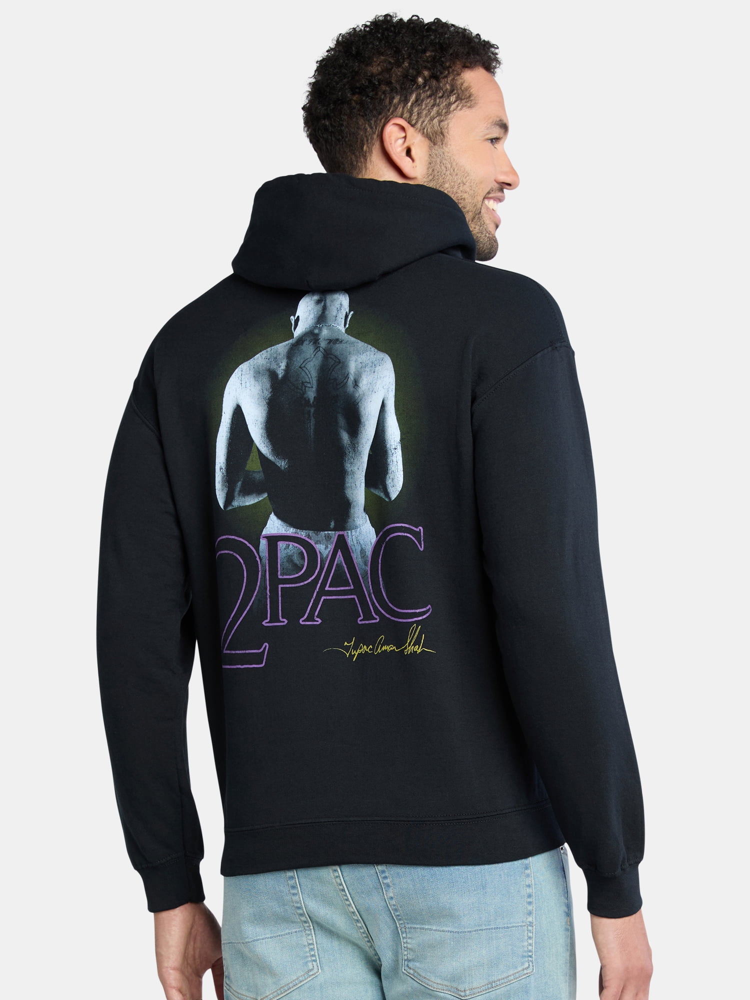 Tupac Men's and Big Men's California Love Graphic Hoodie with Long Sleeves, Sizes S-3XL