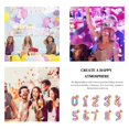 thumbnail image 4 of Decodeary 32 inch Gradient Color Digit Foil Balloons Happy Birthday Rainbow Number Ballons Wedding Birthday Party Christmas Decorations 7 1Set, 4 of 6
