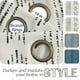 thumbnail image 5 of Cortinas Blackout Boho Jinchan 230cm de Largo Azul Beige 2 Paneles, 5 of 8