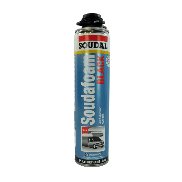 AP Foam Sealant 001-9020 SOUDAL; Use To Fill Gaps/Cracks In RV Chassis/Pipes/Vents; 8 Minute Tack Free Time; Black; 24 Ounce Gun Foam Can; Single; Polyurethane; Low Expansion