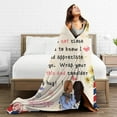 thumbnail image 2 of LHSHID Daughter Birthday Gift Blanket Flannel Soft and Comfortable Anti static Bed Sofa Blanket 50x60in, 2 of 6