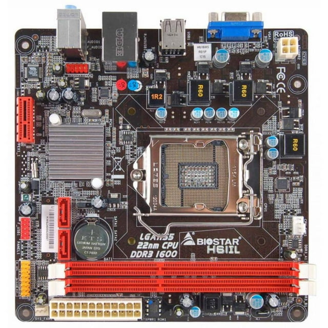 Placa madre Biostar H61IL LGA 1155 Intel H61 DDR3 mini-ITX