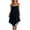 Navy, variant on Zynoxe Womens Midi Dresses Cotton Linen Lace Spaghetti Strap Asymmetrical Hem Summer Dresses Casual Peasant Gauze Vacation Beach Dresses Light Blue S
