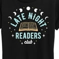 thumbnail image 3 of Instant Message - Late Night Readers Club - Women's Short Sleeve Graphic T-Shirt, 3 of 6