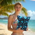 thumbnail image 4 of Waterproof Wet Bag for Swimsuit, Travel Beach Wet Dry Bag, Hidden Zipper Reusable Starfish Baby turtle Wet Bags, for Travel Beach Wet Swimsuits Toiletries Diapers Dirty Gym Clothes Laundry Bag, 4 of 6