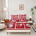 thumbnail image 3 of Erosebridal Twin Football Bed Sheets Set,Sports Sheet Set,Rugby Sheets for Football Fan,Ball Patchwork Flat Fitted Sheet with 1 Pillowcase for Bedroom(Houston), 3 of 6