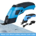 thumbnail image 1 of Cordless Electric Scissors with 2 Blades 3.6V 10000RPM Electric Mini Cutter USB Rechargeable Power Hand Shears Cutter Portable Shears Cutting Tool Handheld Cloth Cutting Machine, 1 of 9