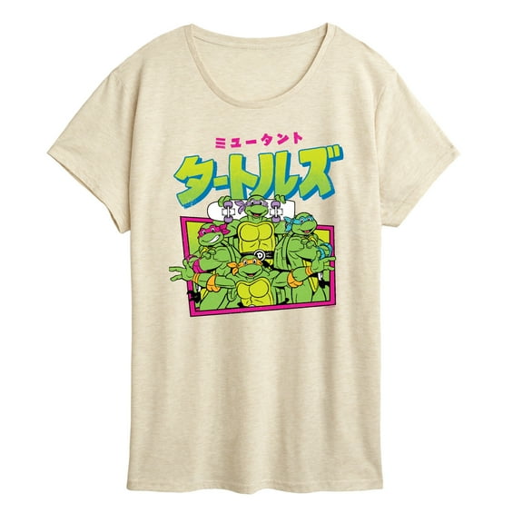 Teenage Muntant Ninja Turtles - Kanji - Women's Short Sleeve Graphic T-Shirt