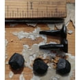 thumbnail image 2 of 5/8”- Wrought Head Iron Nails – Antique Black rustic restoration accent nails for hanging, furniture, cabins, shutters & flooring – Decorative clavos nails – Distinct wrought rose head – 1 in, 2 of 6