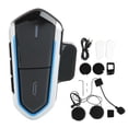 thumbnail image 1 of Auriculares Bluetooth para motocicleta, resistentes al agua, con botón grande, ultrafinos, para casco de motocicleta, 1 of 5