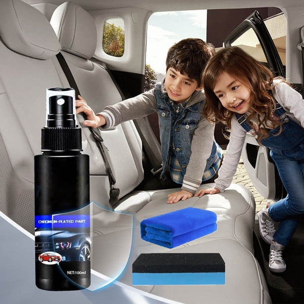 Agente restaurador, productos de limpieza, aerosol restaurador para piezas cromadas, restaurador de piezas cromadas, compuesto reparador de cromo, limpiador de superficies metálicas para coches (100 m