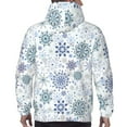 thumbnail image 7 of Wukai Retro ice blue snowflakes Print Men Hoodies Fleece Sweatshirts Long Sleeve Sweaters Pullover Fall Outfits Winter Clothes-3X-Large, 7 of 7