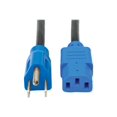 thumbnail image 1 of Tripp Lite 4ft Computer Power Cord Cable 5-15P to C13 Blue 10A 18AWG 4' - Power cable - IEC 60320 C13 to NEMA 5-15 (M) - AC 110 V - 4 ft - blue, 1 of 4