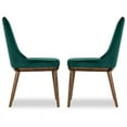 thumbnail image 3 of Mid Century Modern Grayson Green Dining Chair (Set of 2), 3 of 4