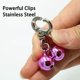 thumbnail image 2 of Bells For Dog Collars - 2 Pack Stainless Steel Bell Necklace Pet Pendant Accessories Training Collar Charm, 2 of 5