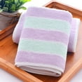 thumbnail image 5 of NUZYZ Stripe Cotton Towel Thick Soft Water Absorption Bath Face Washcloth, 5 of 7