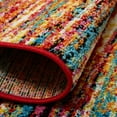 thumbnail image 2 of Home Dynamix Splash Cellis Contemporary Abstract Striped Area Rug, Orange/Blue, 7'10" Round, 2 of 5