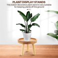 thumbnail image 2 of Wooden Plant Stand Flower Pot Base Holder Stool High Stool Balcony Succulent Round Flower Shelf For Indoor Outdoor, 2 of 5