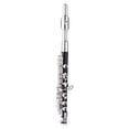 thumbnail image 3 of Instruments Piccolo Instrument ABS Tubing White Copper Silver Plated C Key Piccolo Flute for Beginners Students with Hard Case Cleaning Rod Cloth and Gloves, 3 of 7