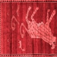 thumbnail image 1 of Ahgly Company Indoor Square Animal Red Traditional Area Rugs, 4' Square, 1 of 4