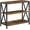 Rustic Brown, variant on Industrial Console Table, 3-Tier Narrow Side Table with Open Shelves, Rustic Brown for Entryway, Hallway, Living Room