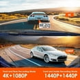 thumbnail image 4 of Vantrue N4 3 Channel 4K Dash Cam, 4K+1080P Front and Rear, 1440P+1440P Front and, 4 of 5