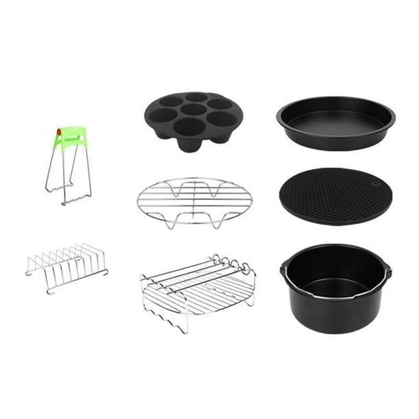 8 Pieces Stainless Steel Accessories Set, Steel Metal Holder, Heat