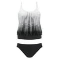 thumbnail image 4 of 2025 Plus Robe de Bain Deux Dos pour Femmes avec Bretelles Courtes Ensemble de Maillot de Bain Taille Imprimé Tankinis, 4 of 4