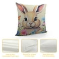 thumbnail image 4 of Heduofu Bunny Pillow Easter Pillow Covers Red Colorful Flowers Pillow Cases Easter Pillows Decorative Throw Pillows Spring Home Decor for Couch Bed Sofa White, 4 of 5