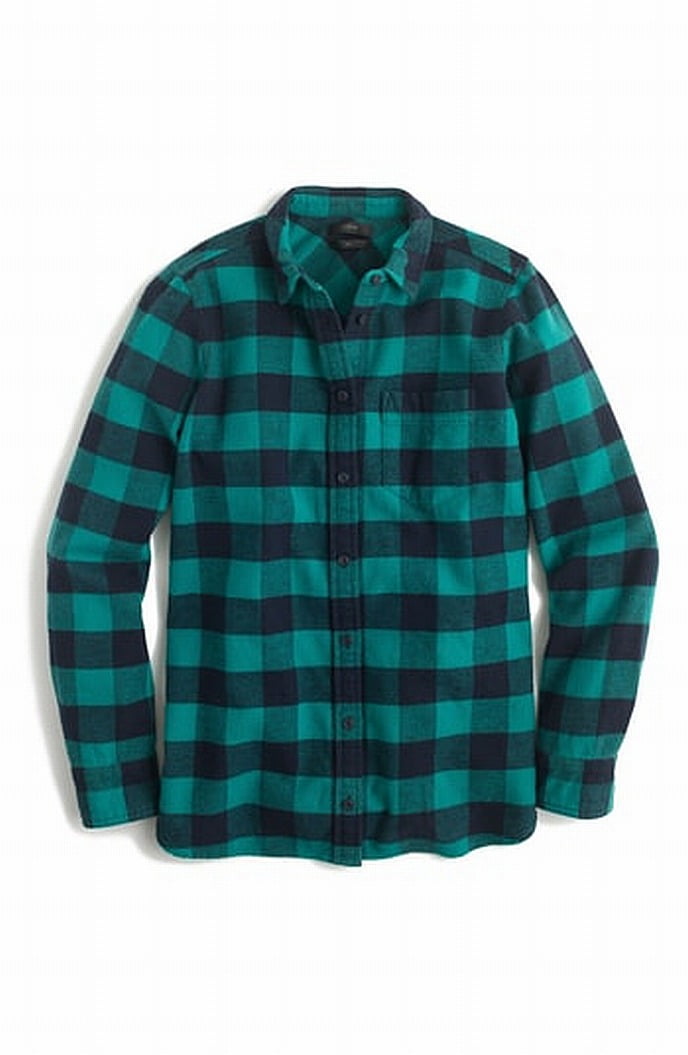 j crew flannel shirt womens