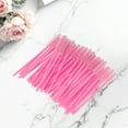 thumbnail image 4 of Unique Bargains 100 Pcs Lightweight Eyelash Brush for Vacation Pink Faux Crystal Rob Nylon, 4 of 5