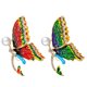 thumbnail image 5 of Elegante Broche de mariposa Pin Aleación Rhinestone Accesorios de joyería de mujer rojo, 5 of 9