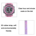 thumbnail image 4 of Waterproof LED Watch for Kids, Flamingo Cartoon Multifunction with Luminous Dial, 4 of 4