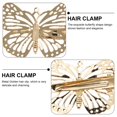 thumbnail image 3 of Miangastore Chic Butterfly Gripper Golden Metal 24Pcs 1.9X1.4In, 3 of 8