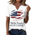 thumbnail image 2 of 250th Anniversary USA Shirt Casual 250 Years Of Freedom T Shirt Short Sleeve Tshirts Patriotic Shirts Tops, 2 of 6