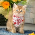 thumbnail image 5 of Valentine's Day Dog Bandana, 1 Pack Adjustable Pets Valentine Day Triangle Bibs Cat Scarf, Holiday Bandana for Medium and Small Dogs C, 5 of 7