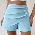 thumbnail image 2 of Sngxgn Womenâs Flowy Running Shorts Casual Summer Shorts(Sky Blue,XXL), 2 of 5