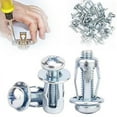 thumbnail image 1 of Tuerca de PéTalo de Tornillo de ExpansióN,  X 20 Tuerca de Metal con Forma de PéTalo Tuercas de  PéTalo para Pared Hueca Hierro PláStico Metal Fino A, 1 of 1
