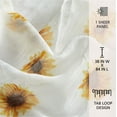 thumbnail image 2 of Urban Shop 38" x 84" Sheer Single Curtain Panel, Sunflower Print, 2 of 8