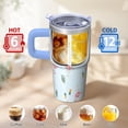 thumbnail image 6 of 20OZ Stainless Steel Insulated Coffee Tumbler Flamingo with Handle Mug Cup BPA Free Portable Sweat Proof Perfect for Hot Cold Beverages Gifts for Women Girls on Birthday Christmas Summer, 6 of 6