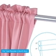 thumbnail image 4 of Unique Bargains Rideau Occultant pour Porte, 25'L x 40'L Rideau de Porte-Fenêtre 1 Panneau, Rose, 4 of 7