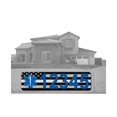 thumbnail image 1 of Curb-N-Sign, Curb Wrap Peel and Stick Address Decal, Personalized for You, Thin White Line, 1 of 4