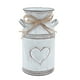 thumbnail image 1 of Maceta de hierro con diseño de corazón (1 unidad). Elegante maceta/florero de hierro., 1 of 8