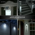 thumbnail image 5 of Classy Caps White Aluminum Solar Deck and Wall Light, 5 of 7