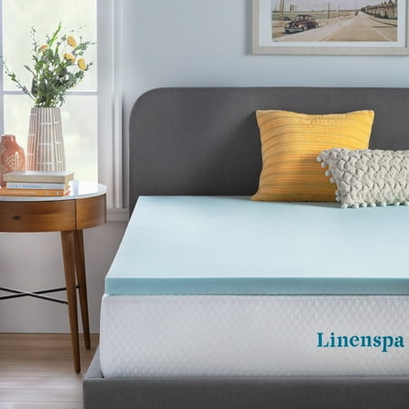 Linenspa 2 Inch Gel Infused Memory Foam Mattress Topper
