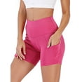 thumbnail image 6 of FUTATA Womens Biker Shorts Compression Yoga Workout Shorts With Pockets High Waist Tummy Control Exercise Running Shorts For Juniors ,XS-3XL, 6 of 6