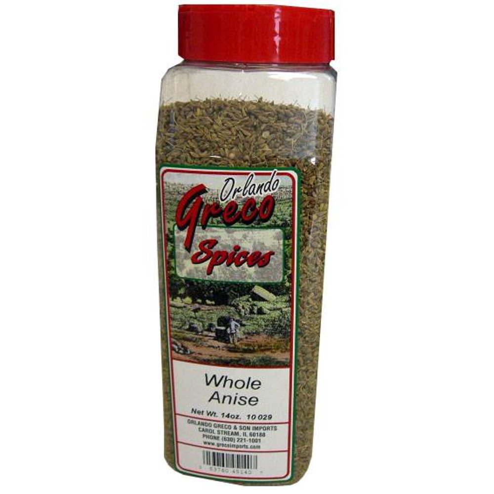 Anise Seeds, Whole (OrlandoGreco) 14 oz
