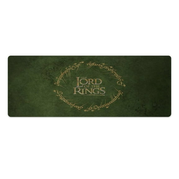 The Lord of the Rings 2024 Mouse Pad Flowers Circle Green Texture,Teen Mouse Pad Gaming 11.8”x31.4” Rubber,Each,Besetuui