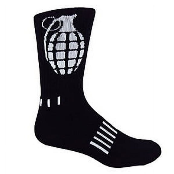 MOXY Socks THE Ultimate Grenade Black Crew Deadlift Socks